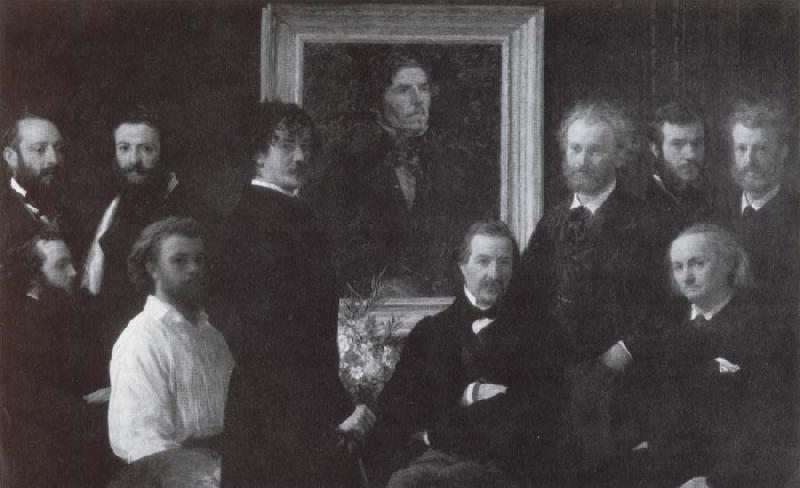 Henri Fantin-Latour Hommage a Delacroix Sweden oil painting art